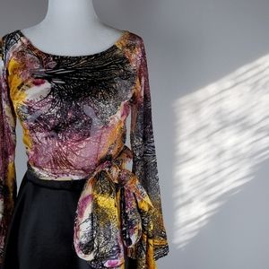 Traditional Vietnamese Ao Dai Abstract Dress